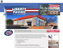 Tablet Screenshot of libertypaving.net